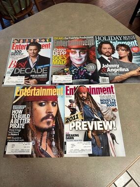 Entertainment Weekly Magazine Lot - Johnny Depp Covers